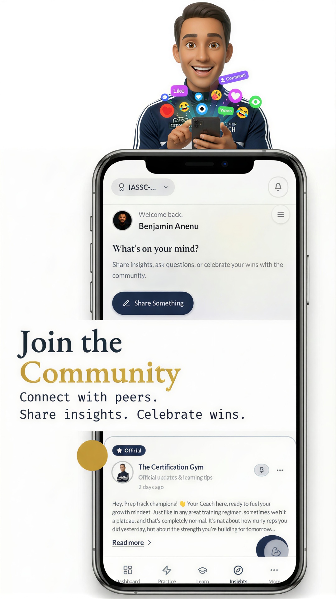 Community surfaces: cohorts, mentors, accountability.